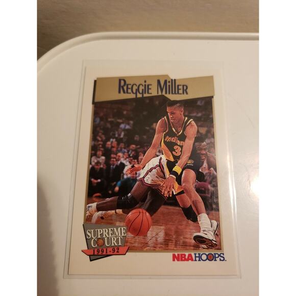 Reggie Miller 1991-1992 NBA Hoops #469 - Supreme Court - Indiana Pacers - NBA - Picture 1 of 2